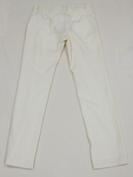 Trousers, Yoko Ono (Japanese-American, born Tokyo 1933, active New York), wool, synthetic, metal, American