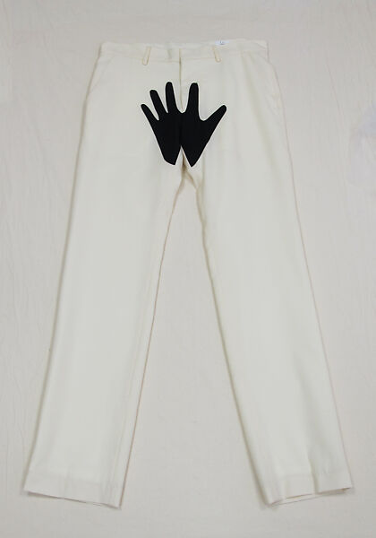 Trousers, Yoko Ono (Japanese-American, born Tokyo 1933, active New York), wool, synthetic, American 