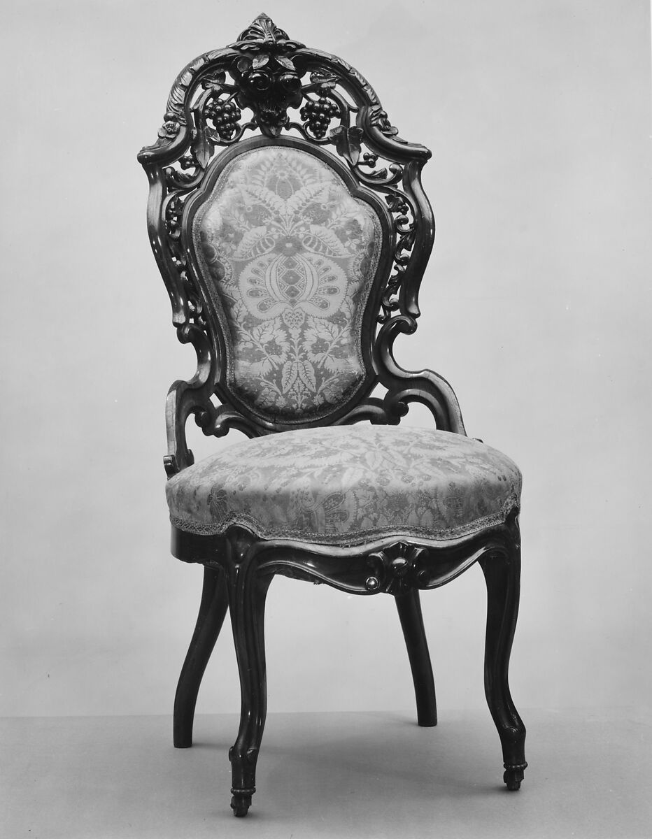 Side Chair, Joseph Meeks &amp; Sons (American, New York, 1829–35), Rosewood, American 