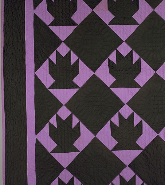 Quilt, Baskets pattern, Cotton, American