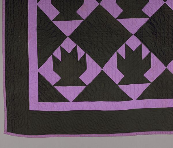 Quilt, Baskets pattern, Cotton, American