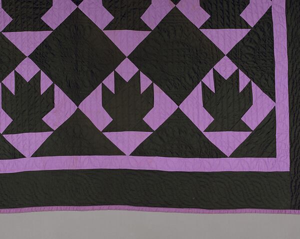 Quilt, Baskets pattern, Cotton, American