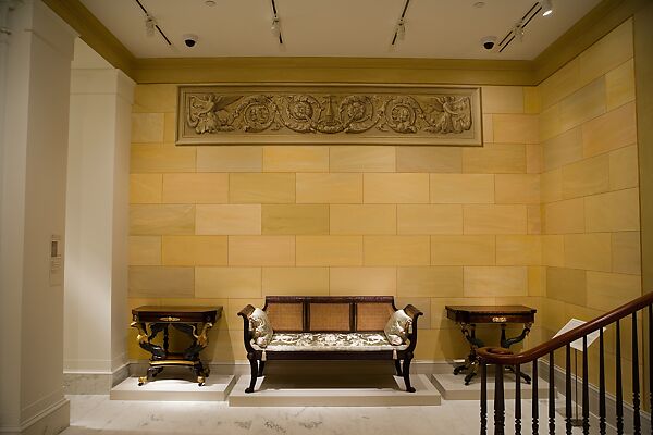 Card Table, Attributed to Duncan Phyfe (American (born Scotland), near Lock Fannich, Ross-Shire, Scotland 1768/1770–1854 New York), Rosewood, satinwood, painted and gilded gesso, brass, American