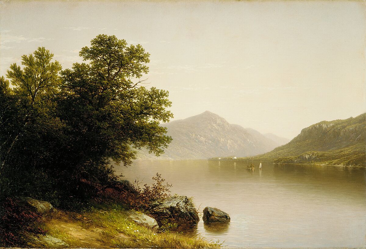 Lake George, John William Casilear (American, New York 1811–1893 Saratoga Springs, New York), Oil on canvas, American 