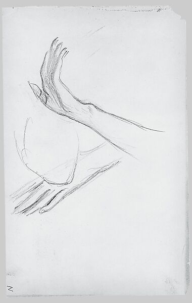 Legs and Costume of a Javanese Dancer (from Sketchbook of Javanese Dancers), John Singer Sargent (American, Florence 1856–1925 London), Graphite on off-white wove paper, American