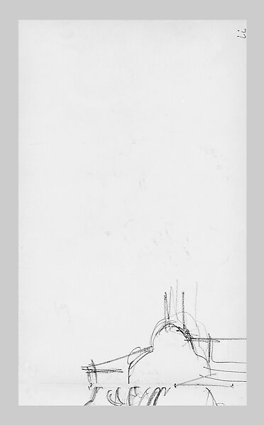 Legs and Costume of a Javanese Dancer (from Sketchbook of Javanese Dancers), John Singer Sargent (American, Florence 1856–1925 London), Graphite on off-white wove paper, American