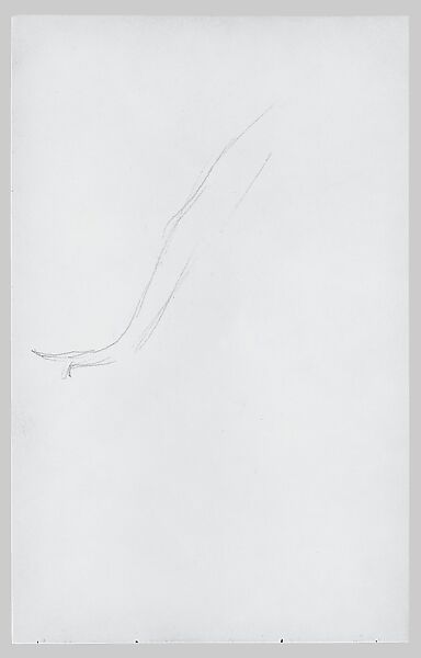 Legs and Costume of a Javanese Dancer (from Sketchbook of Javanese Dancers), John Singer Sargent (American, Florence 1856–1925 London), Graphite on off-white wove paper, American