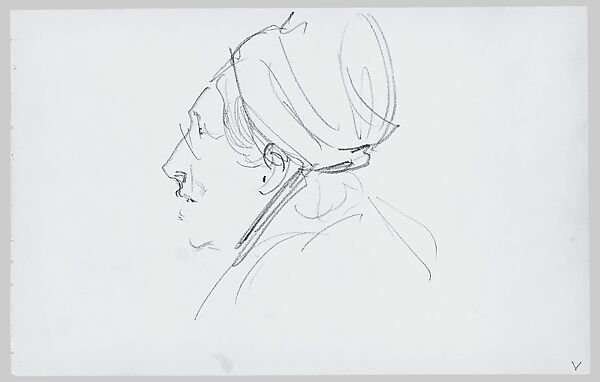 Legs and Costume of a Javanese Dancer (from Sketchbook of Javanese Dancers), John Singer Sargent (American, Florence 1856–1925 London), Graphite on off-white wove paper, American