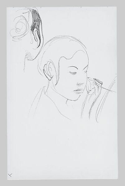 Legs and Costume of a Javanese Dancer (from Sketchbook of Javanese Dancers), John Singer Sargent (American, Florence 1856–1925 London), Graphite on off-white wove paper, American