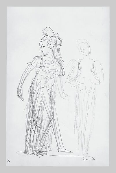 Legs and Costume of a Javanese Dancer (from Sketchbook of Javanese Dancers), John Singer Sargent (American, Florence 1856–1925 London), Graphite on off-white wove paper, American