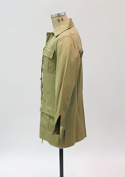 Tunic, Yves Saint Laurent (French, founded 1961), cotton, metal, French