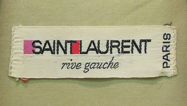 Tunic, Yves Saint Laurent (French, founded 1961), cotton, metal, French