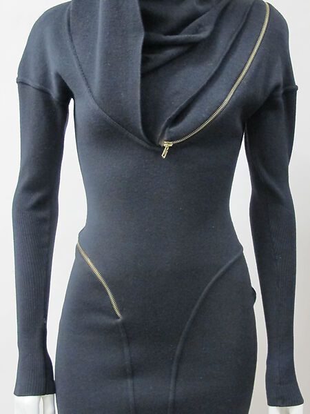 Dress, Azzedine Alaïa (French (born Tunisia), Tunis 1935–2017 Paris), wool, metal, French