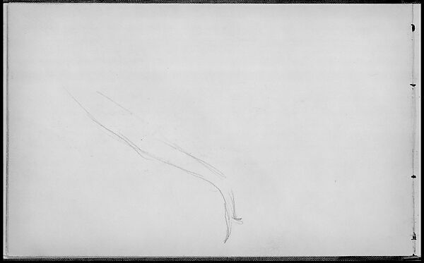 Arm of a Javanese Dancer (from Sketchbook of Javanese Dancers), John Singer Sargent (American, Florence 1856–1925 London), Graphite on off-white wove paper, American 