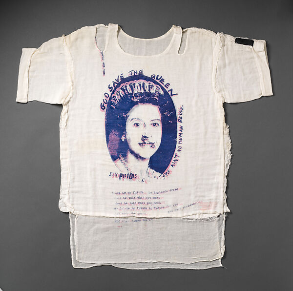 “God Save the Queen” T-shirt, Vivienne Westwood (British, 1941–2022), cotton, British 
