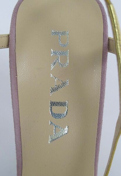 Ensemble, Prada (Italian, founded 1913), (a) cashmere, mother-of-pearl, (b) silk, synthetic, (c, d) leather, Italian