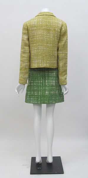 Ensemble, Prada (Italian, founded 1913), (a) linen, cotton, synthetic, (b) linen, cotton, (c) linen, cotton, synthetic, metal, (d, e) leather, synthetic, metal, Italian