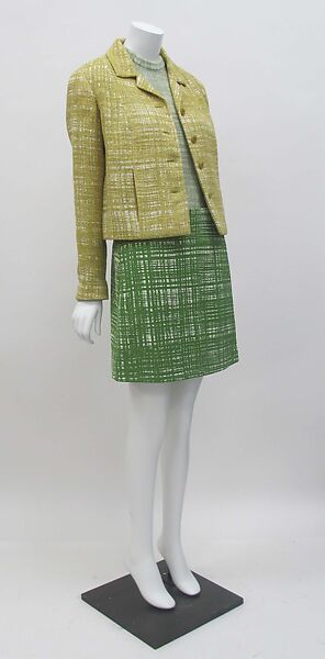 Ensemble, Prada (Italian, founded 1913), (a) linen, cotton, synthetic, (b) linen, cotton, (c) linen, cotton, synthetic, metal, (d, e) leather, synthetic, metal, Italian