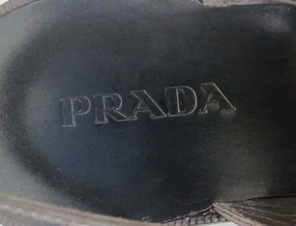 Ensemble, Prada (Italian, founded 1913), (a) linen, cotton, synthetic, (b) linen, cotton, (c) linen, cotton, synthetic, metal, (d, e) leather, synthetic, metal, Italian