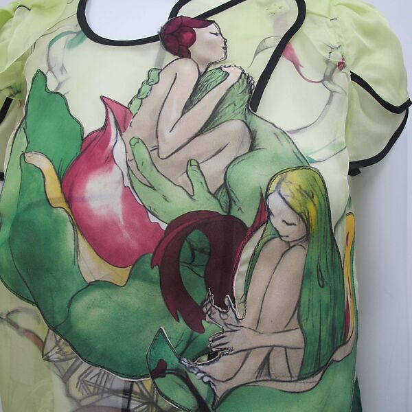 Ensemble, Prada (Italian, founded 1913), (a) silk, metal, (b) silk, mother-of-pearl, synthetic, (c, d) leather, synthetic, Italian