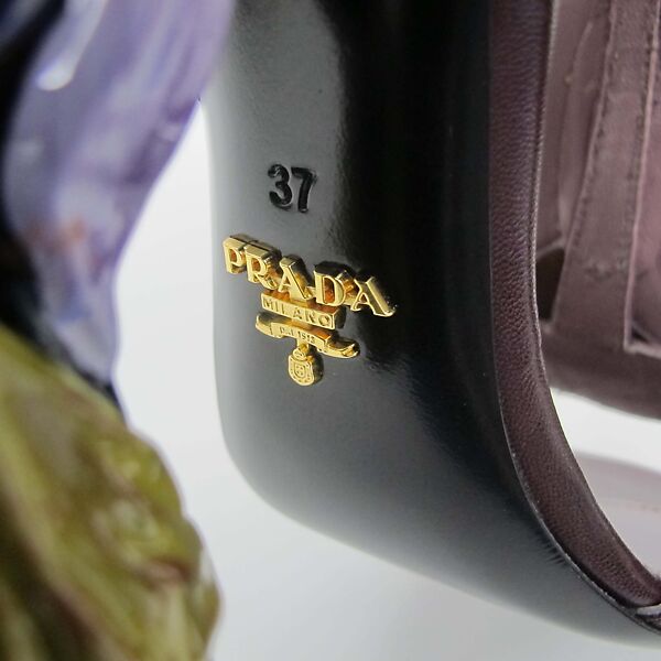 Ensemble, Prada (Italian, founded 1913), (a) silk, metal, (b) silk, mother-of-pearl, synthetic, (c, d) leather, synthetic, Italian