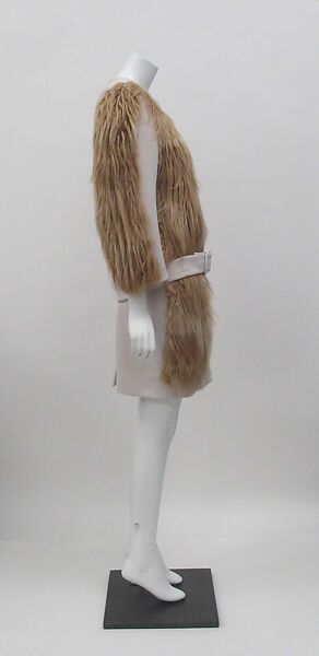 Ensemble, Prada (Italian, founded 1913), (a, b) wool, synthetic, (c, d) leather, synthetic, metal, (e) leather, metal, Italian