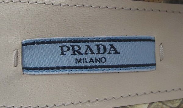 Ensemble, Prada (Italian, founded 1913), (a) cotton, metal, silk, (b, c) cotton, (d, e) snakeskin, leather, Italian
