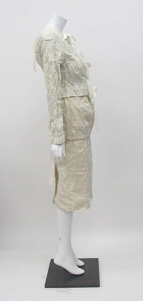 Ensemble, Prada (Italian, founded 1913), (a) cotton, metal, (b) cotton,  mother-of-pearl, metal, (c, d) cotton, metal, (e) cotton, metal, (f) cotton, mother-of-pearl, (g, h) cotton, (i, j) snakeskin, leather, Italian