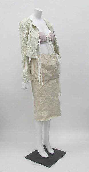 Ensemble, Prada (Italian, founded 1913), (a) cotton, metal, (b) cotton,  mother-of-pearl, metal, (c, d) cotton, metal, (e) cotton, metal, (f) cotton, mother-of-pearl, (g, h) cotton, (i, j) snakeskin, leather, Italian