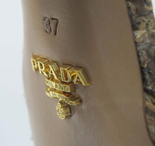 Ensemble, Prada (Italian, founded 1913), (a) cotton, metal, (b) cotton,  mother-of-pearl, metal, (c, d) cotton, metal, (e) cotton, metal, (f) cotton, mother-of-pearl, (g, h) cotton, (i, j) snakeskin, leather, Italian