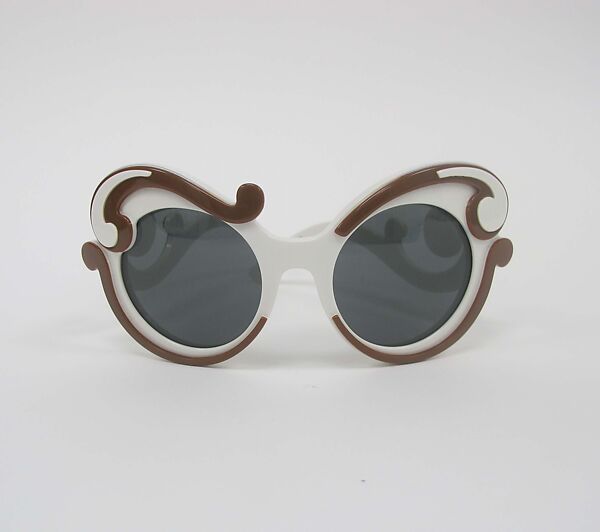 Ensemble, Prada (Italian, founded 1913), (a) plastic, metal, (b) cotton, silk, metal, (c, d) leather, plastic (foam), hemp, Italian