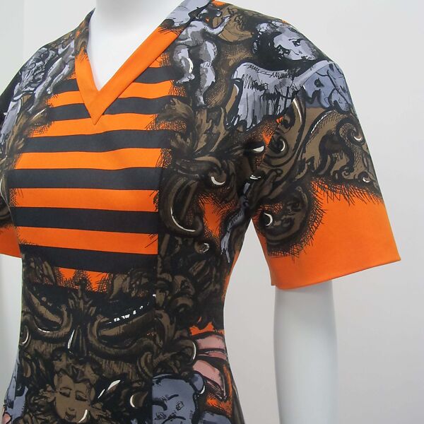 Ensemble, Prada (Italian, founded 1913), (a) plastic, metal, (b) cotton, silk, metal, (c, d) leather, plastic (foam), hemp, Italian