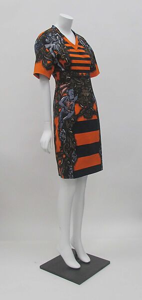 Ensemble, Prada (Italian, founded 1913), (a) plastic, metal, (b) cotton, silk, metal, (c, d) leather, plastic (foam), hemp, Italian