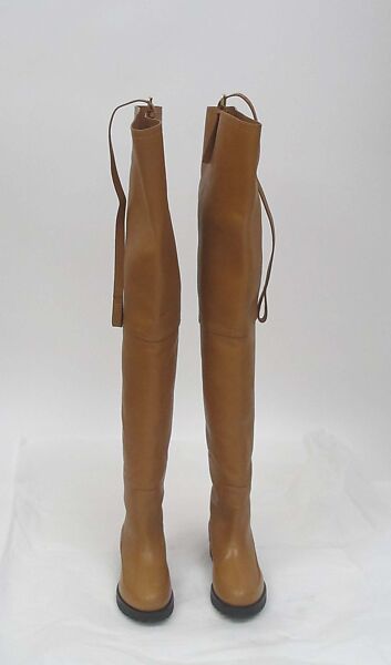 Ensemble, Prada (Italian, founded 1913), (a) wool, synthetic, (b) wool, silk, cotton, metal, (c) leather, metal, (d, e) leather, (f, g) leather, synthetic, metal, (h) leather, silk, metal, (i) leather, metal, Italian