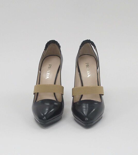 Ensemble, Prada (Italian, founded 1913), (a) synthetic, silk, metal, (b) silk, (c, d) silk, mother-of-pearl, (e, f) leather, synthetic, (g, h) synthetic, (i) synthetic, leather, metal, (j) synthetic, cotton, metal, Italian