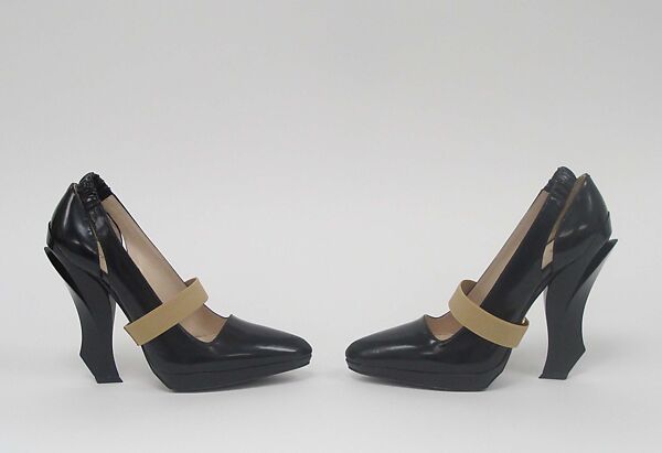 Ensemble, Prada (Italian, founded 1913), (a) synthetic, silk, metal, (b) silk, (c, d) silk, mother-of-pearl, (e, f) leather, synthetic, (g, h) synthetic, (i) synthetic, leather, metal, (j) synthetic, cotton, metal, Italian