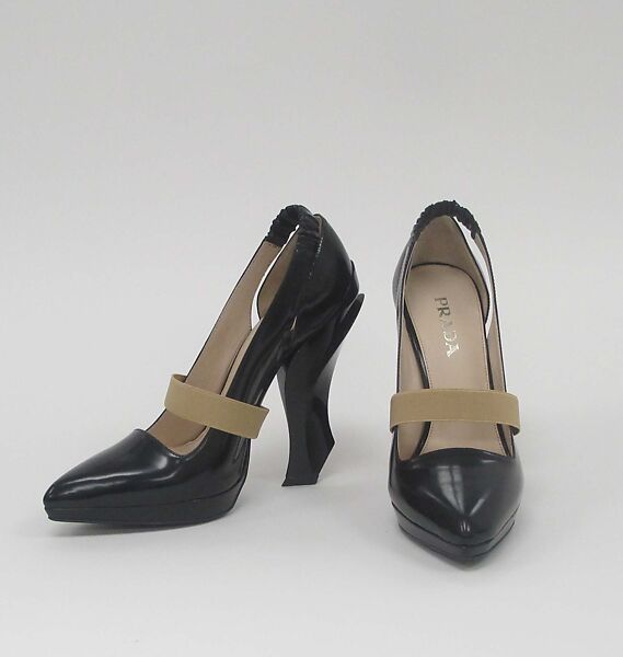 Ensemble, Prada (Italian, founded 1913), (a) synthetic, silk, metal, (b) silk, (c, d) silk, mother-of-pearl, (e, f) leather, synthetic, (g, h) synthetic, (i) synthetic, leather, metal, (j) synthetic, cotton, metal, Italian