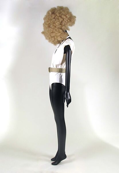 Ensemble, Maison Margiela (French, founded 1988), plastic, silk, cotton, metal, French