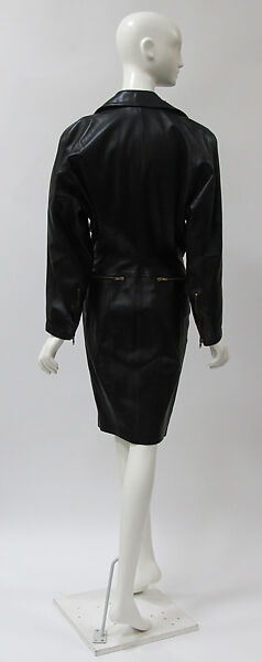 Dress, Azzedine Alaïa (French (born Tunisia), Tunis 1935–2017 Paris), leather, metal, French