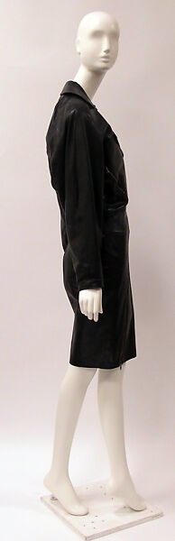 Dress, Azzedine Alaïa (French (born Tunisia), Tunis 1935–2017 Paris), leather, metal, French