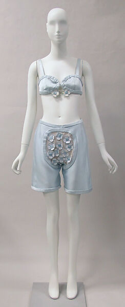 Ensemble, André Courrèges (French, Pau 1923–2016 Neuilly-sur-Seine), silk, cotton, metal, French