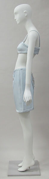 Ensemble, André Courrèges (French, Pau 1923–2016 Neuilly-sur-Seine), silk, cotton, metal, French