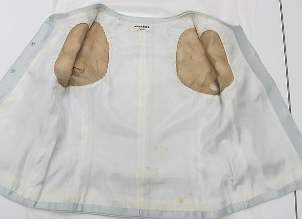 Ensemble, André Courrèges (French, Pau 1923–2016 Neuilly-sur-Seine), silk, cotton, metal, French