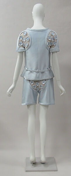 Ensemble, André Courrèges (French, Pau 1923–2016 Neuilly-sur-Seine), silk, cotton, metal, French