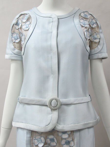 Ensemble, André Courrèges (French, Pau 1923–2016 Neuilly-sur-Seine), silk, cotton, metal, French