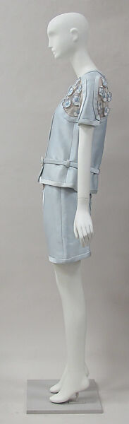 Ensemble, André Courrèges (French, Pau 1923–2016 Neuilly-sur-Seine), silk, cotton, metal, French