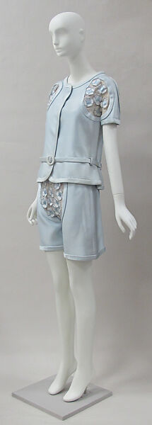 Ensemble, André Courrèges (French, Pau 1923–2016 Neuilly-sur-Seine), silk, cotton, metal, French