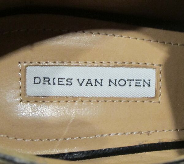 Ensemble, Dries Van Noten (Belgian, born 1958), (a) fox fur, silk; (b) wool, silk, synthetic; (c) silk, mother-of-pearl; (d) wool, silk, synthetic, metal; (e, f) leather, cotton, synthetic; (g, h) mother-of-pearl, metal, Belgian