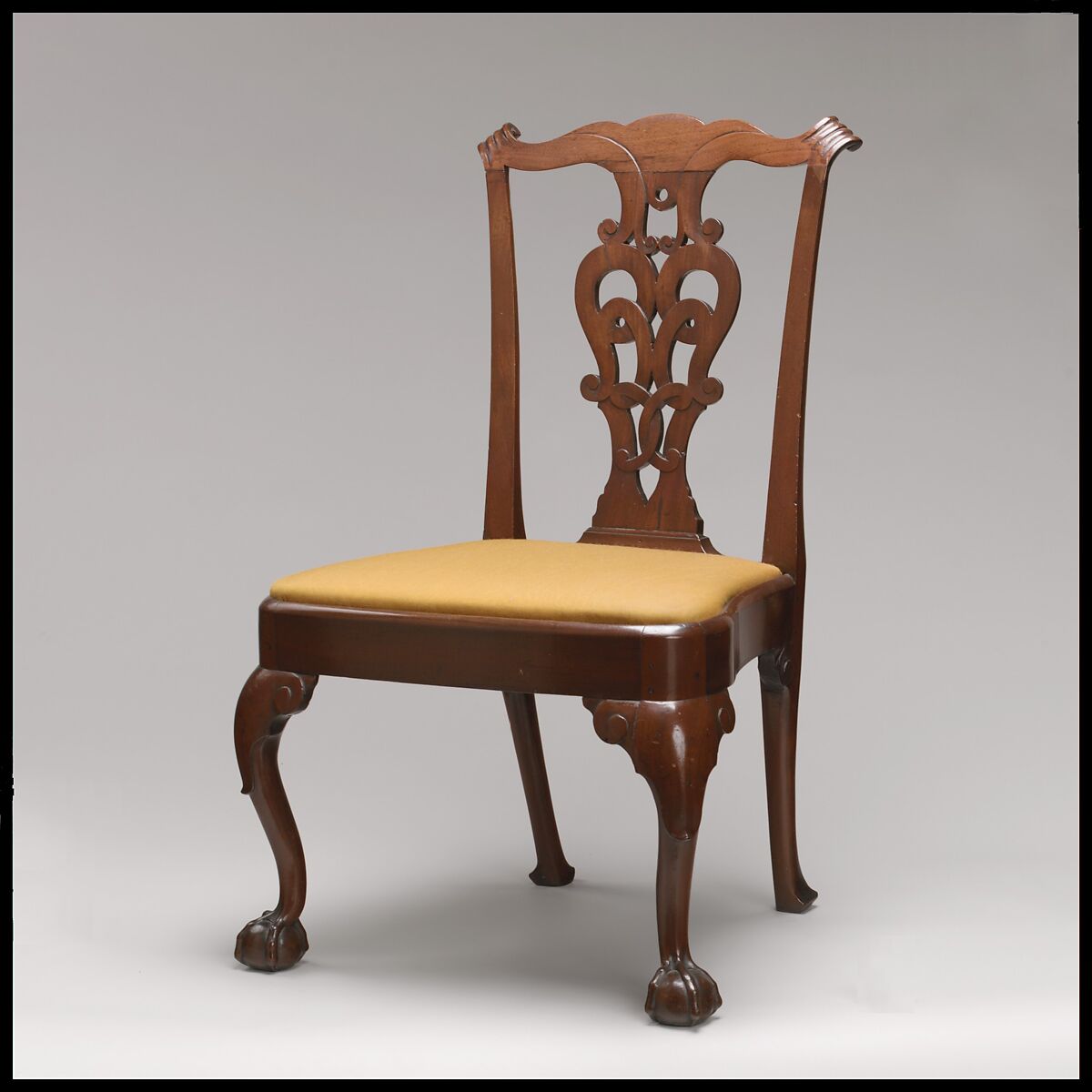 Side Chair, Walnut, white oak, white pine, American 