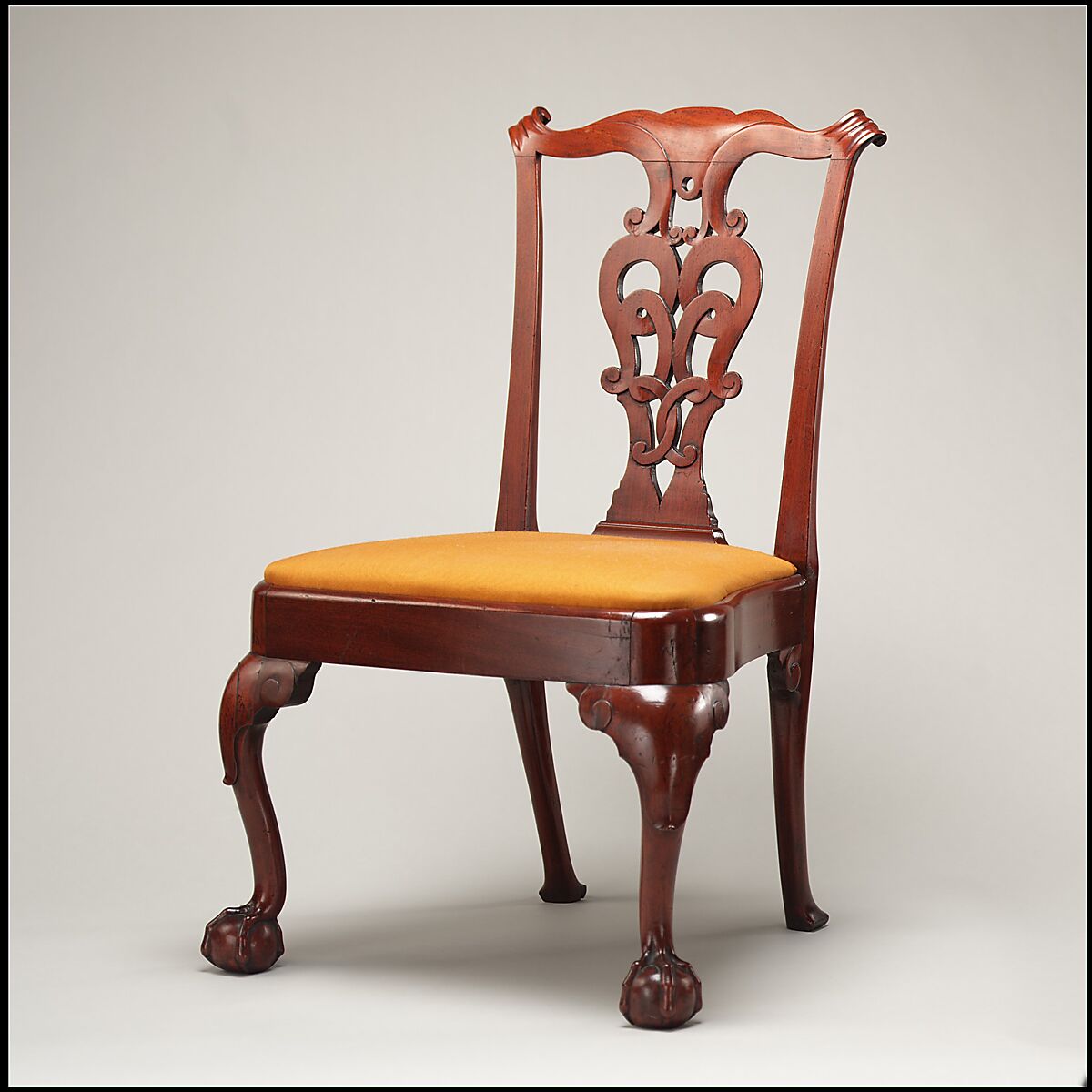 Side Chair, Walnut, white oak, white pine, American